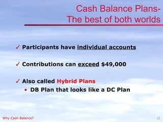 Cash Balance Plans | PPT