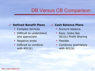 Cash Balance Presentation | PPT
