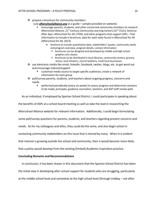 AFTER-SCHOOL PROGRAMS - A policy proposal | PDF