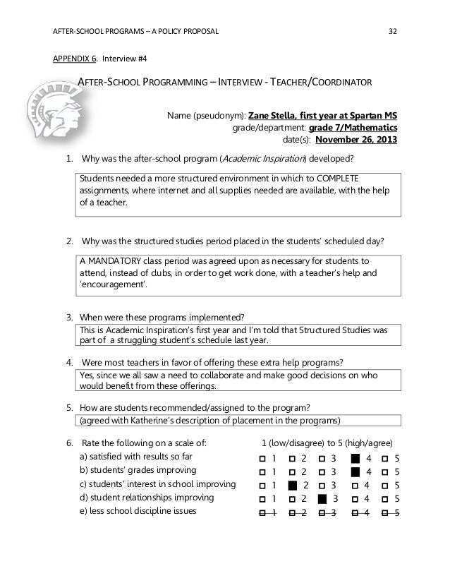 Sample budget proposal for after-school program picture