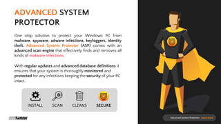 System Protector Software Advanced System Protector-Protect your PC against Malware Threats! | PPTX
