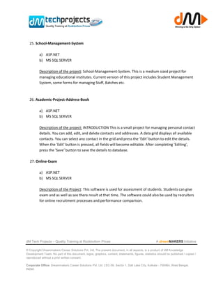 Asp project list | PDF