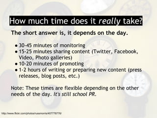 How much time does it really take?
       The short answer is, it depends on the day. 
        
           ● 30-45 minutes...