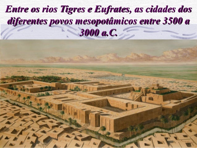 As primeiras cidades