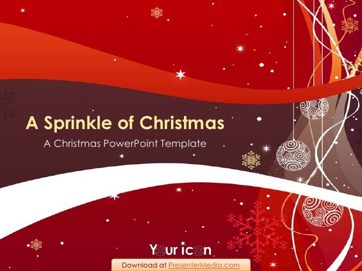 a sprinkle of christmas powerpoint template christmas templates for powerpoint