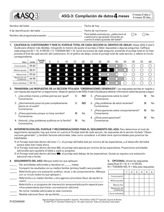 Asq 3-manual y formularios | PDF