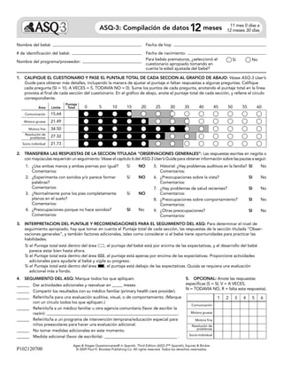 Asq 3-manual y formularios | PDF
