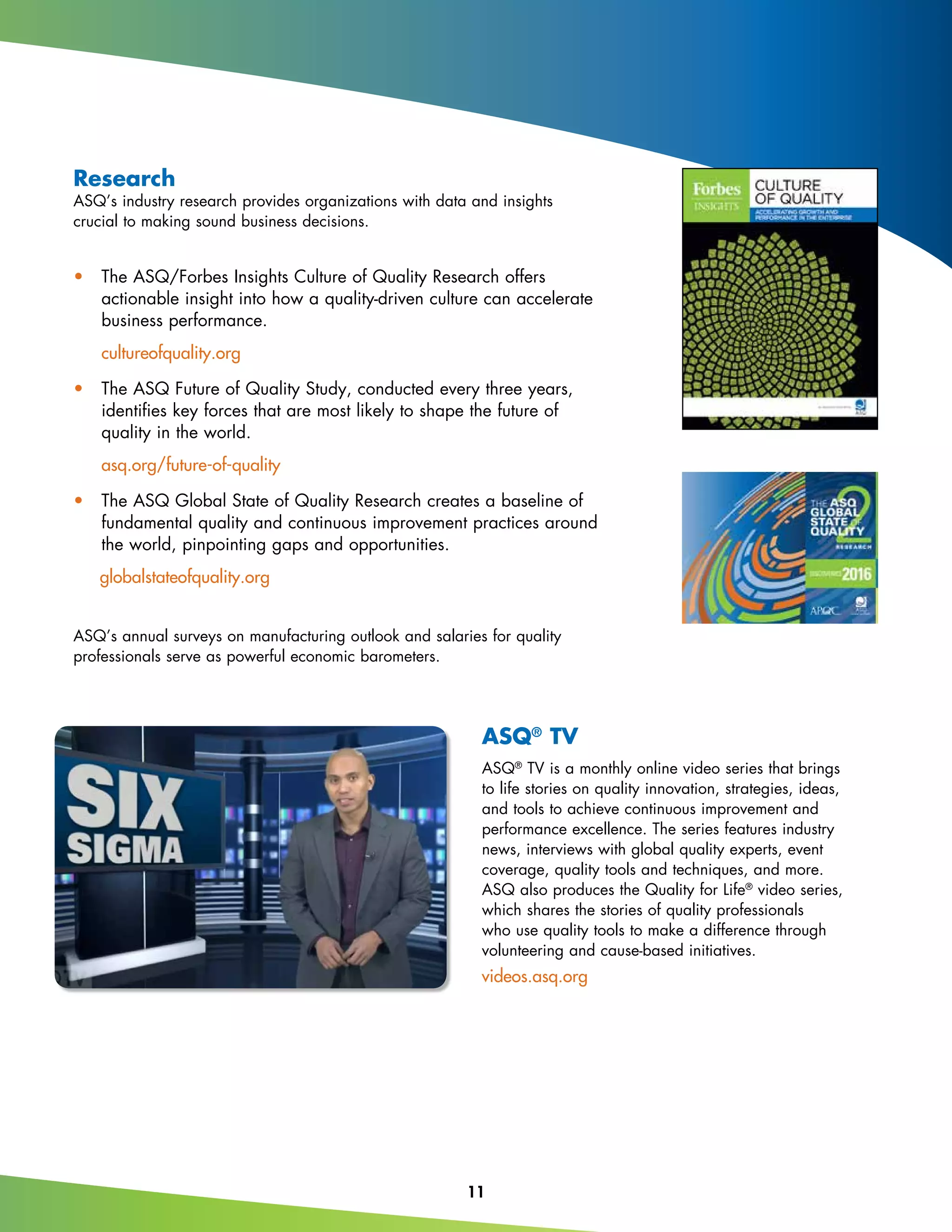 Asq overview-brochure | PDF