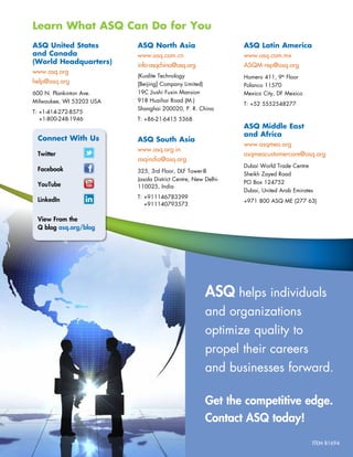 Asq overview-brochure | PDF