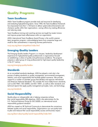 Asq overview-brochure | PDF