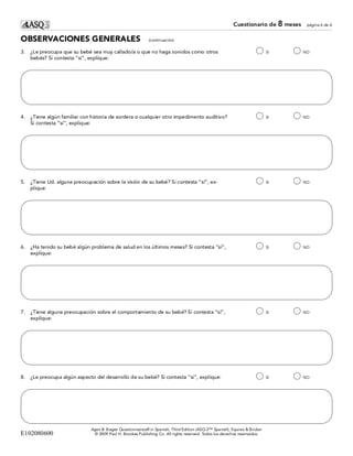 asq 3 - manual y formularios para la evaluación | PDF