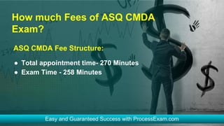 ASQ Medical Device Auditor (CMDA) Exam | How to Prepare | PDF