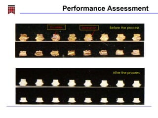 Performance Assessment
Cu oxides

Sawing burr

Before the process

After the process

 