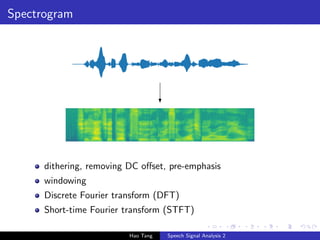 Dc Offset Audio Spectrogram Introduction to speech technologies: human ear, Mel scale, MFCC | PDF