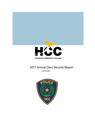 2017 Annual Clery Security Report
(2016 Data)
 