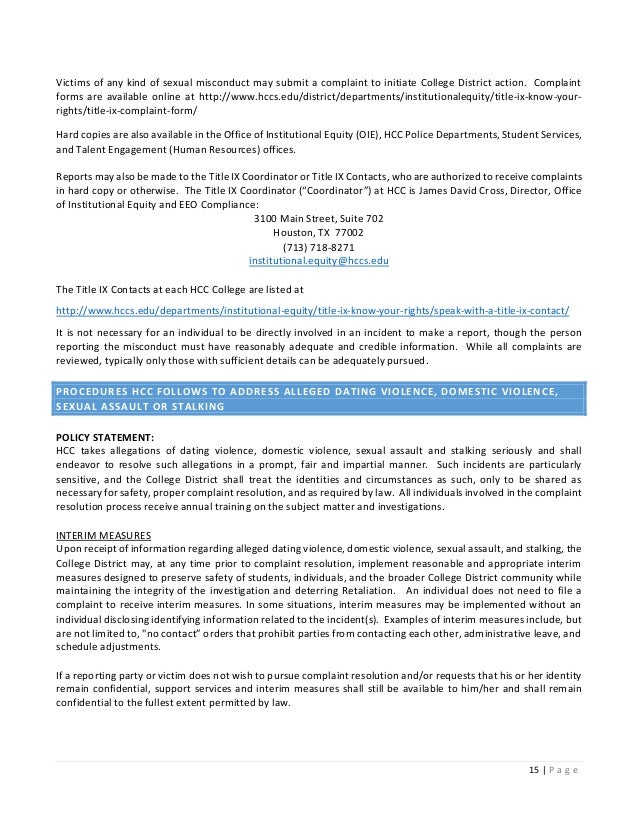 hcc police department 2018 annual clery security report houston police department incident report