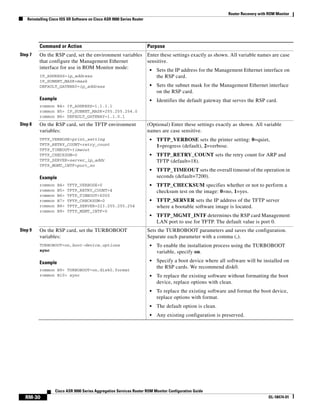 Set Variables Cisco Router Asr 9k rommon config | PDF