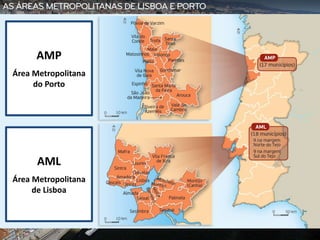 AMP
Área Metropolitana
do Porto
AML
Área Metropolitana
de Lisboa
 