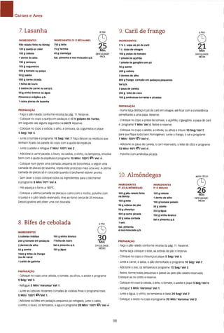 As receitas essenciais