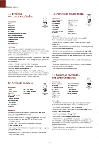 As receitas essenciais