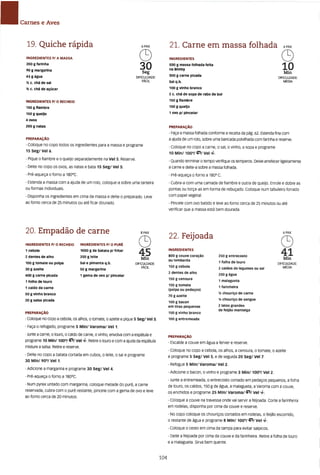 As receitas essenciais