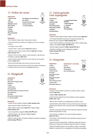 As receitas essenciais