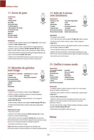 As receitas essenciais