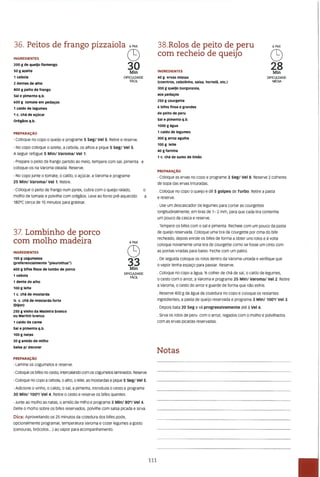 As receitas essenciais