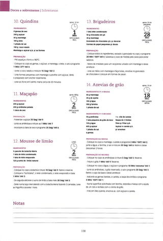 As receitas essenciais