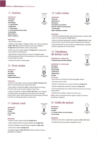 As receitas essenciais