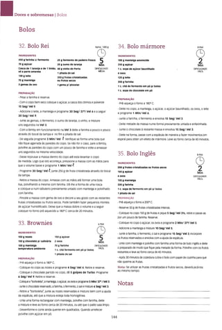 As receitas essenciais