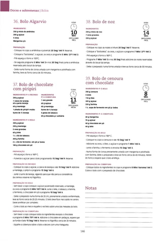 As receitas essenciais