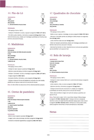 As receitas essenciais