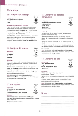 As receitas essenciais