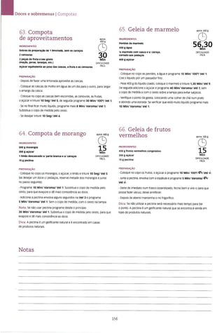 As receitas essenciais