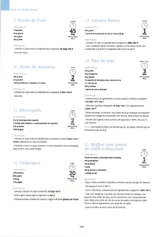 As receitas essenciais