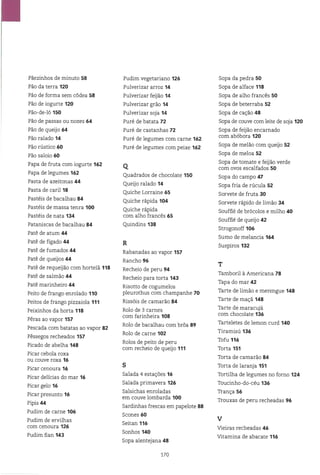 As receitas essenciais