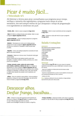 As receitas essenciais