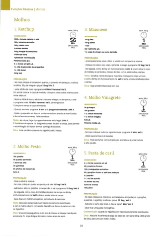 As receitas essenciais