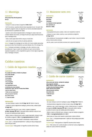 As receitas essenciais