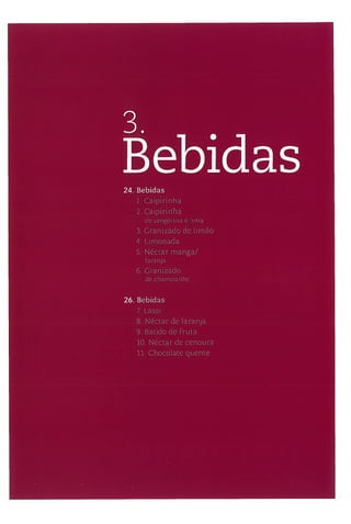 As receitas essenciais