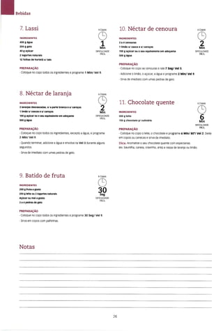 As receitas essenciais