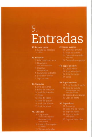 As receitas essenciais