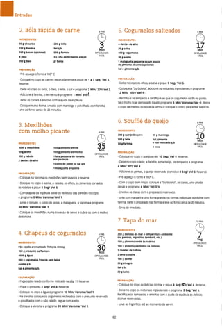 As receitas essenciais