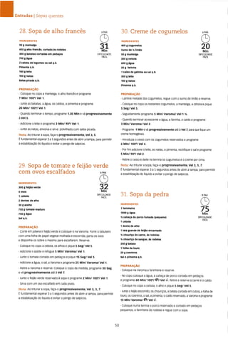 As receitas essenciais