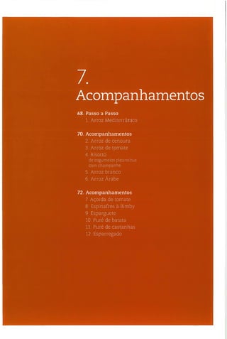 As receitas essenciais