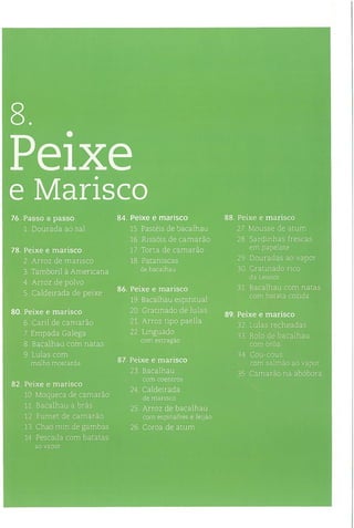 As receitas essenciais