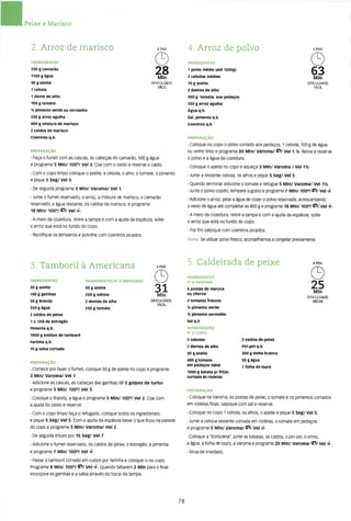 As receitas essenciais