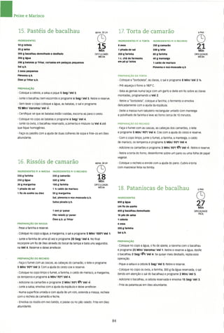 As receitas essenciais