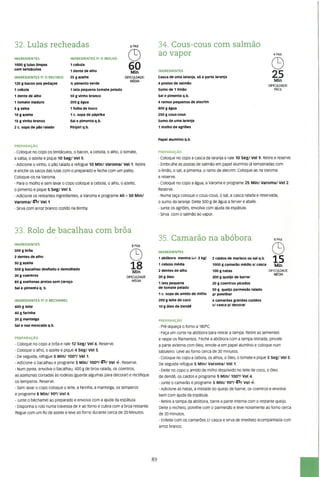 As receitas essenciais